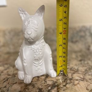 💜 3 for $10 White Ceramic Dog Figurine